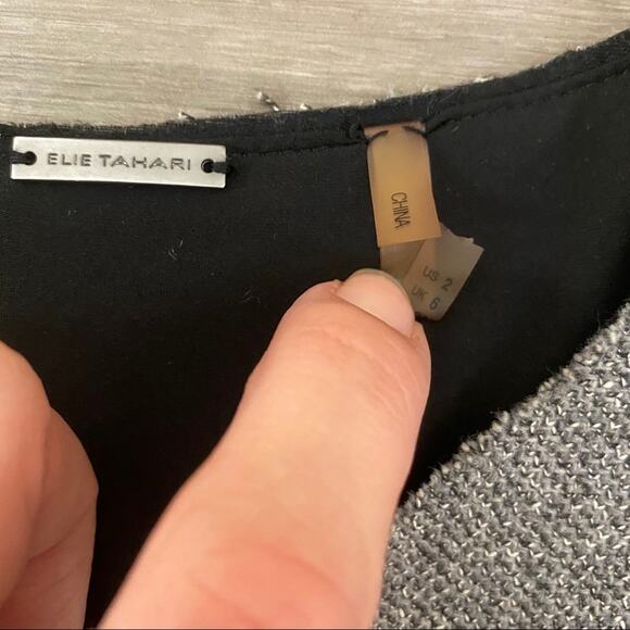 Elie Tahari Axel Sheath Dress Black Size 2 - Picture 6 of 8